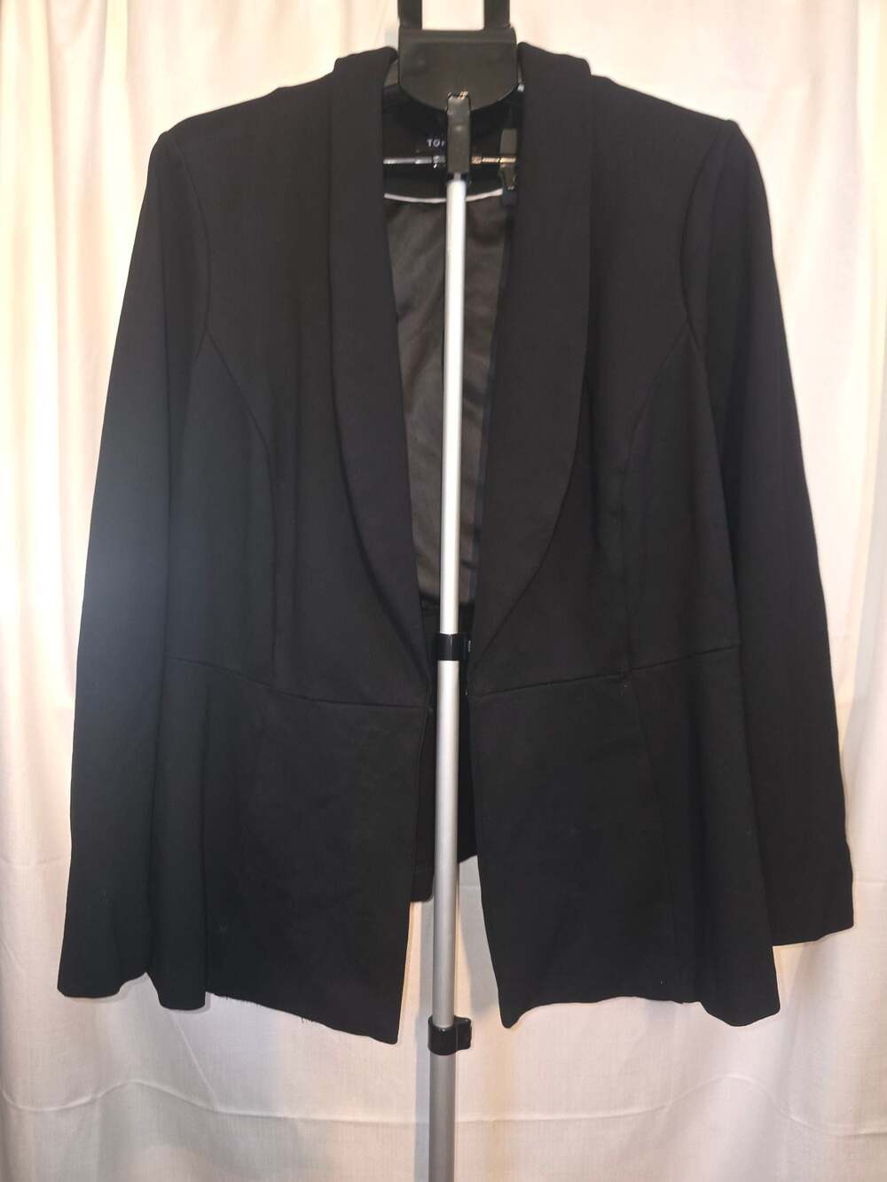 Torrid Women's Plus Studio Luxe Ponte Peplum Blazer Black Size 3